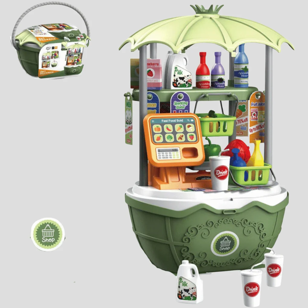 Speelgoed-ijscowagen met accessoires - Afbeelding 5