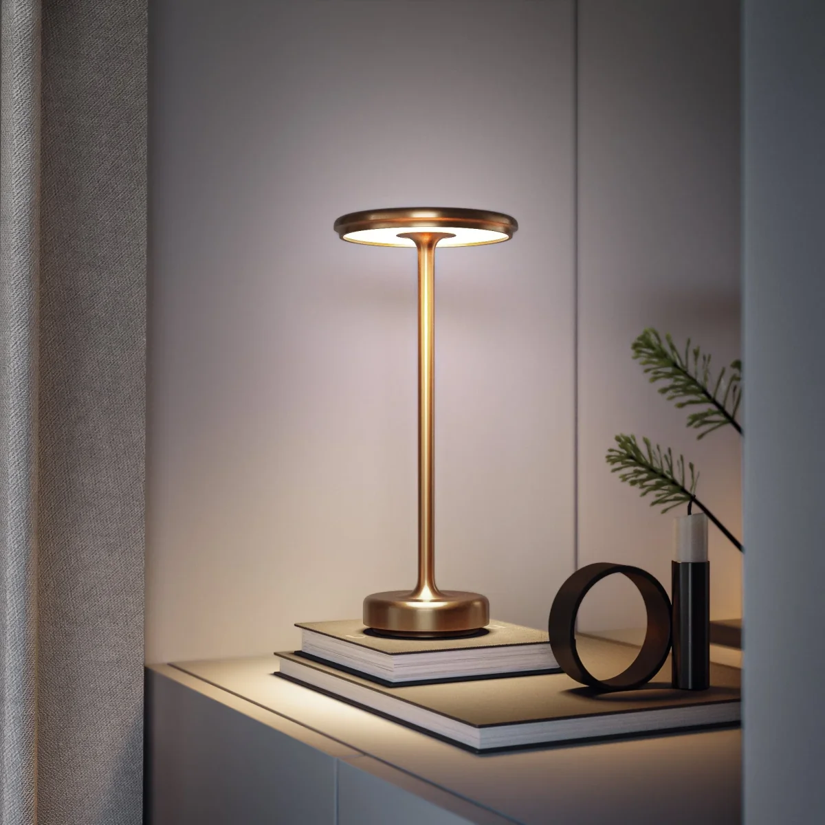 BrightGlow - Draadloze LED Tafellamp Voor Binnen en Buiten, Verstelbare Helderheid - Afbeelding 6