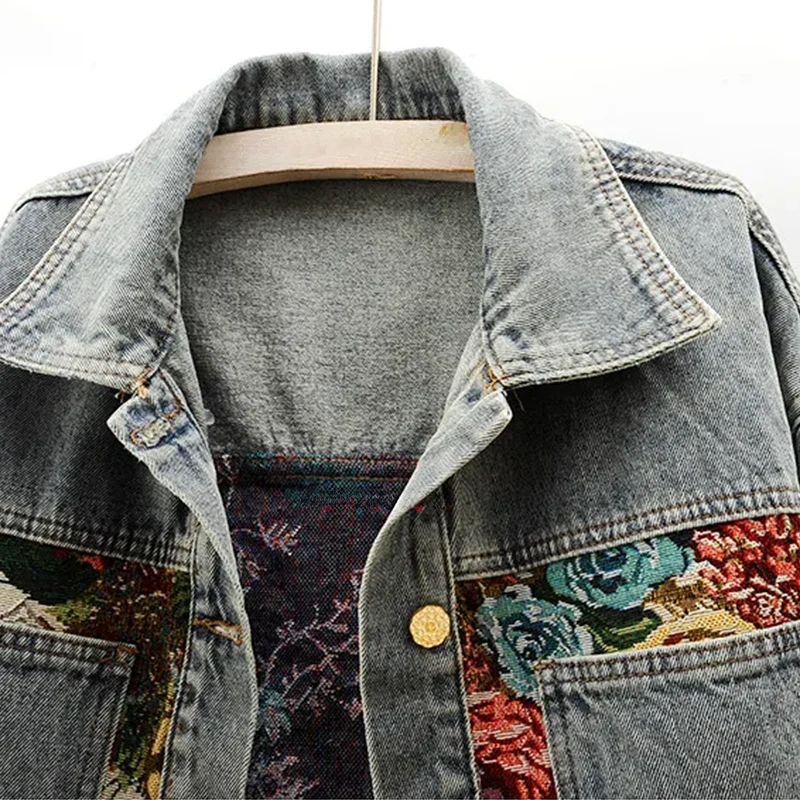 Floral spijkerjas voor dames - July - Afbeelding 9
