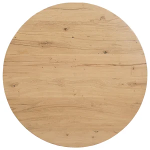 Tafelblad Rond Eikenhout Swiss Edge Naturel