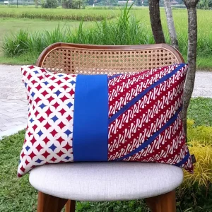 Kussenhoes 60×40 Parang Blauw Rood